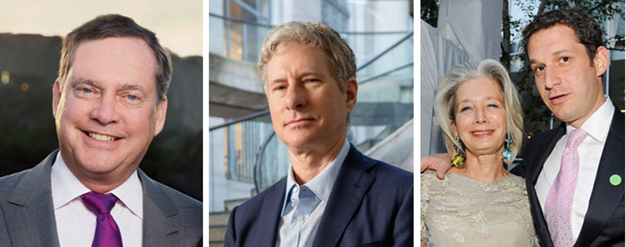 William Oberndorf, Chris Larsen, Mimi Haas and Daniel Lurie