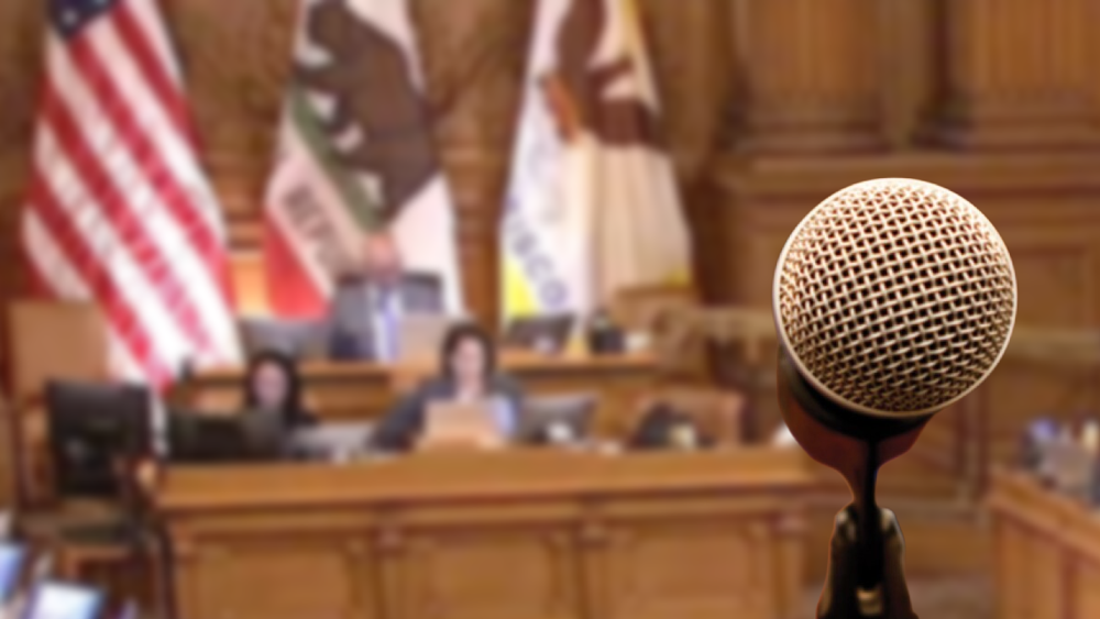 Board of Supervisors microphone