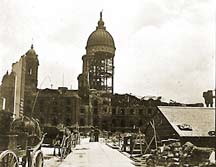 Old Photo of City Hall after 1906 earthquake